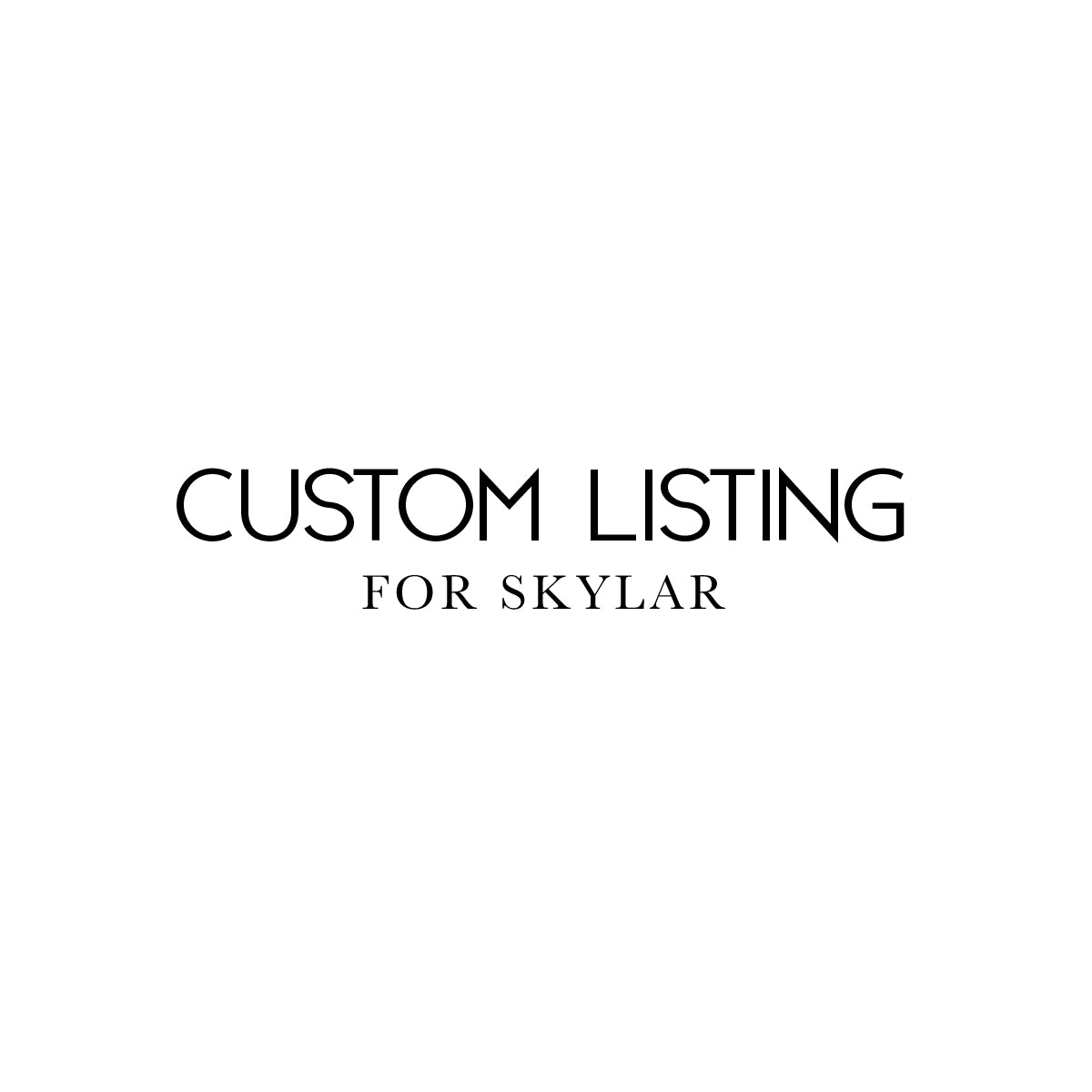 Custom Order Decals For Skylar