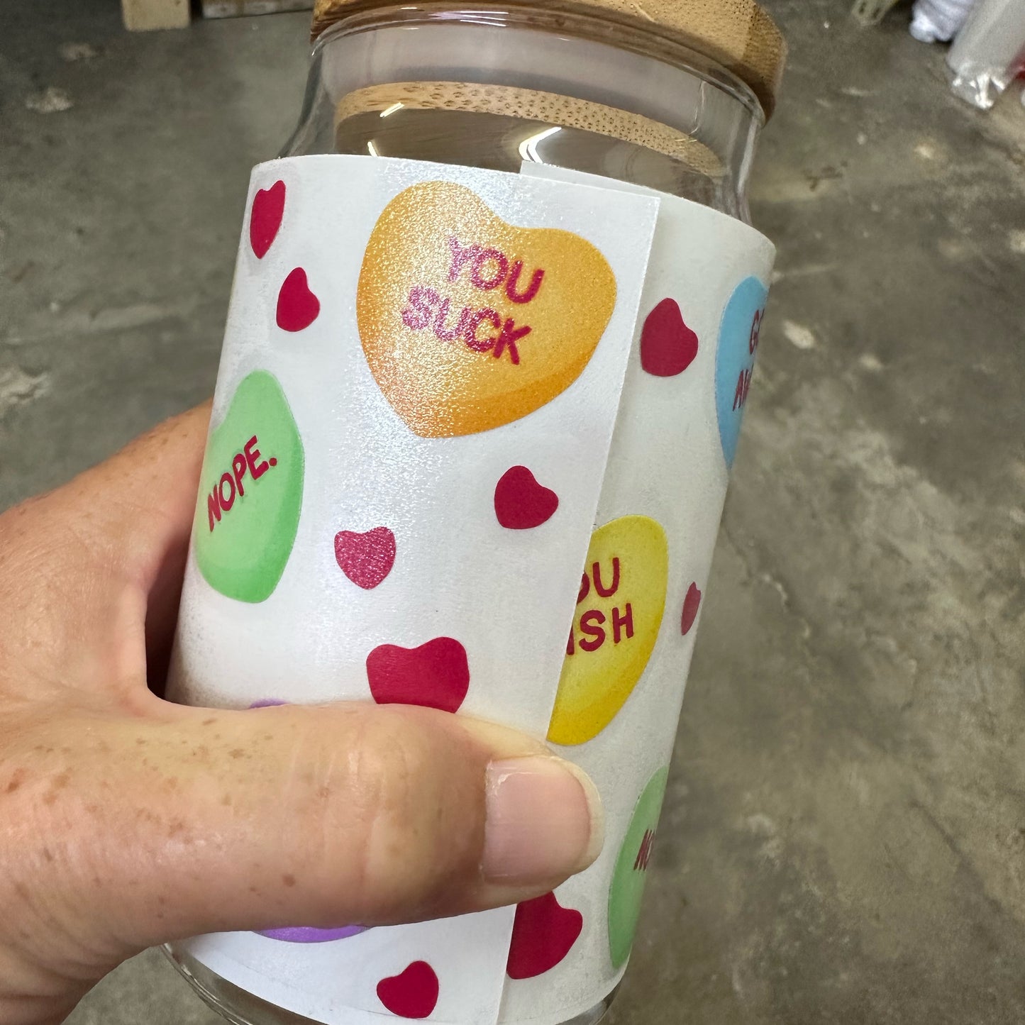 Glass Can Wrap - Vinyl