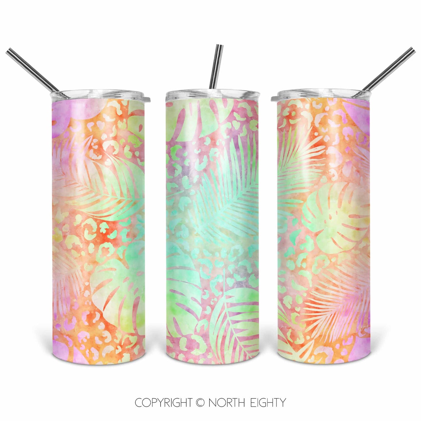 Leopard Monstera 4 Tumbler png