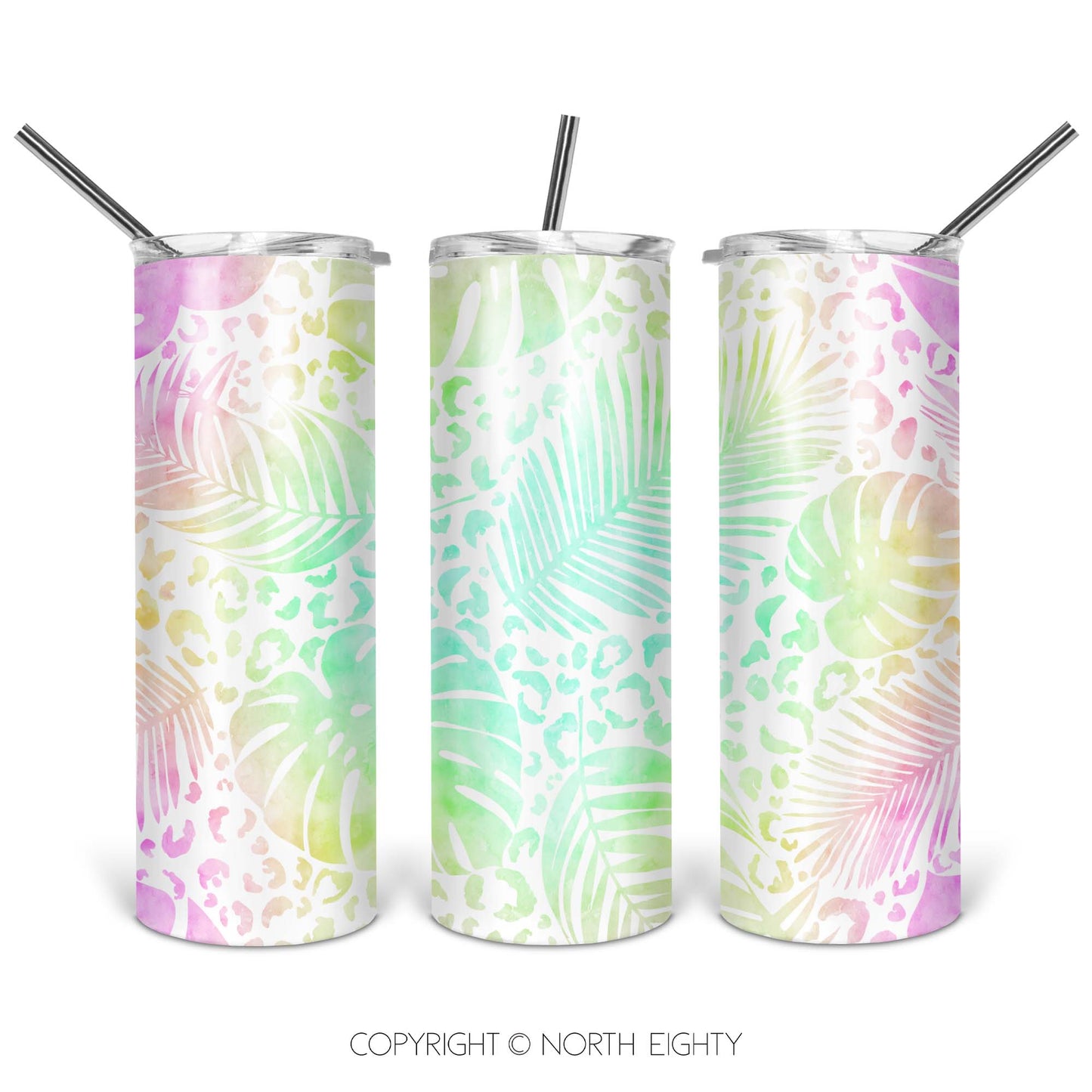 Leopard Monstera 3 Tumbler png