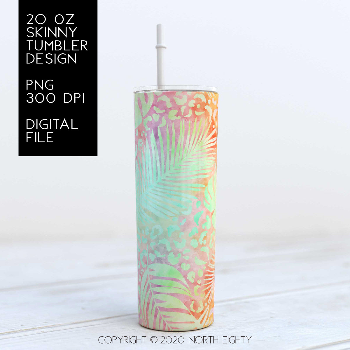 Leopard Monstera 4 Tumbler png