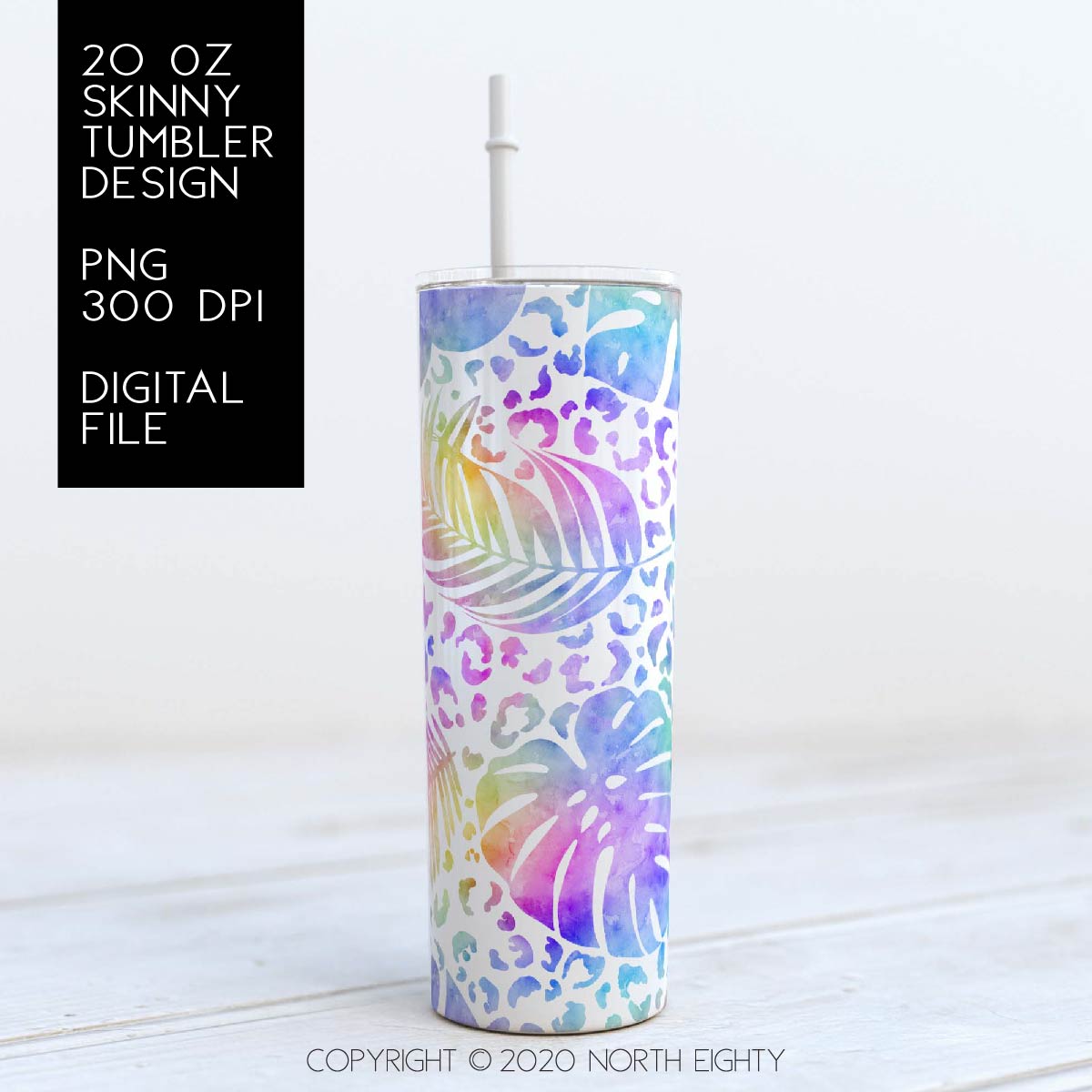 Leopard Monstera 1 Tumbler png