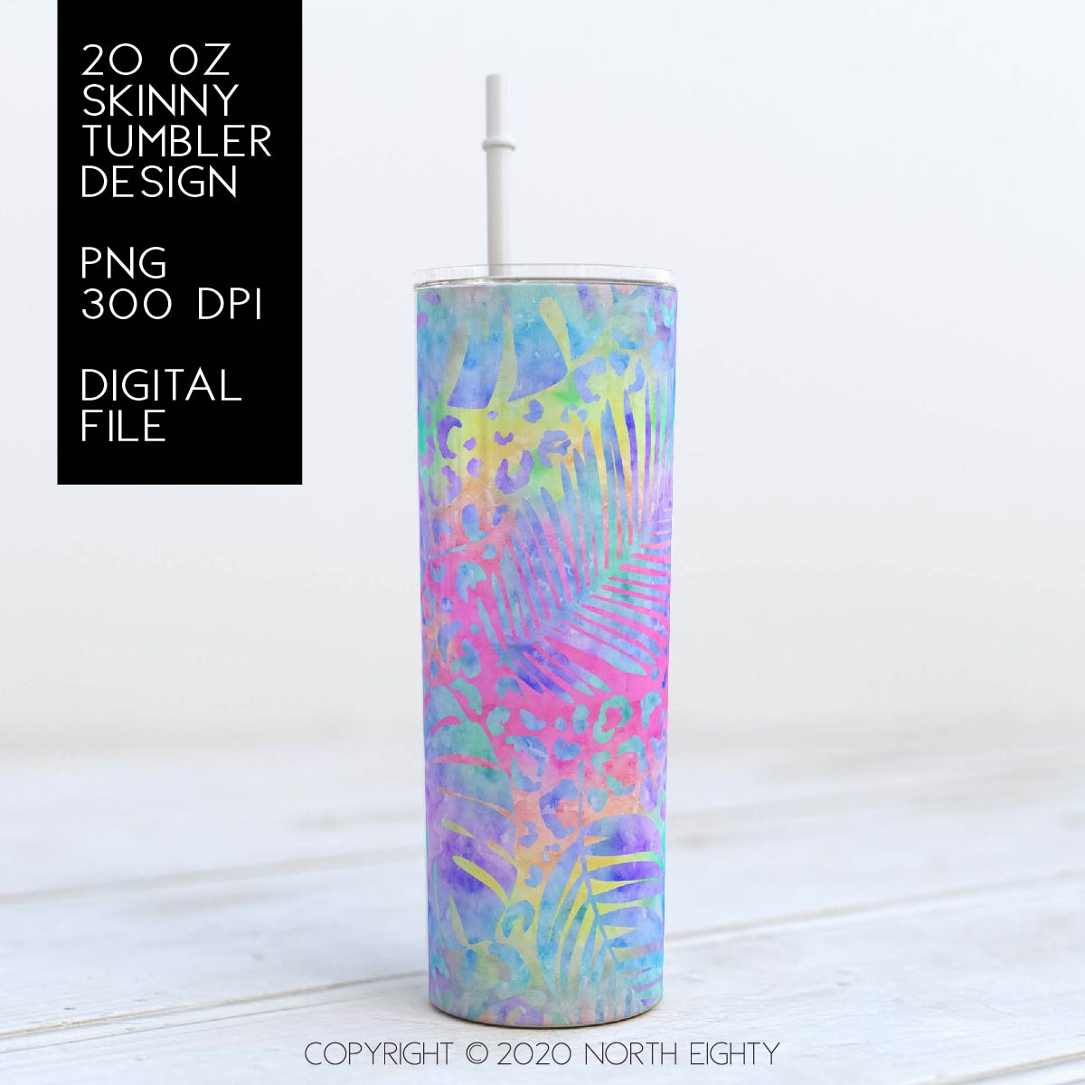 Leopard Monstera 2 Tumbler png