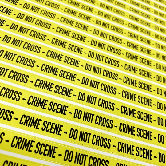 Crime Scene Tape Decal Sheet