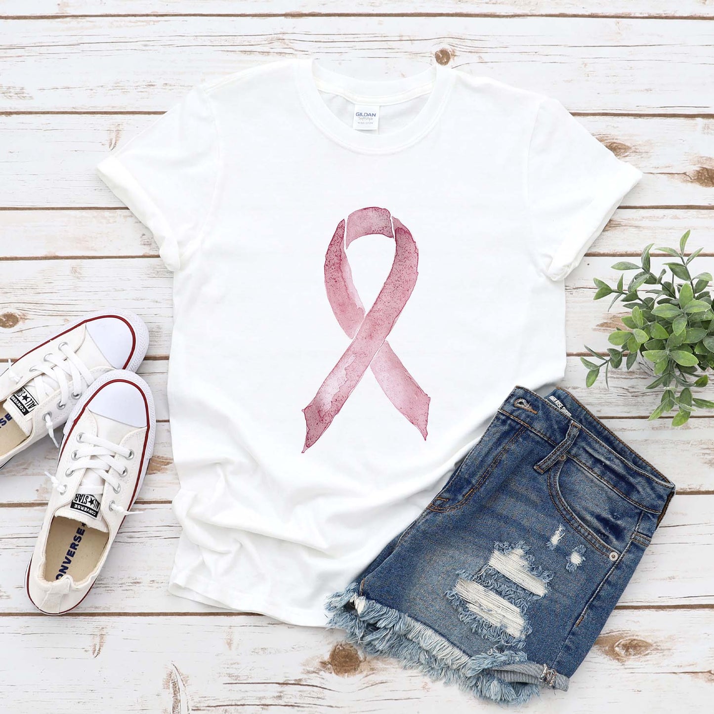 Pale Pink Awareness Ribbon png
