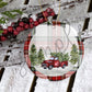 Christmas Ornament Sublimation png - Christmas Ornament Sublimation Download - Plaid - Red Truck Ornament