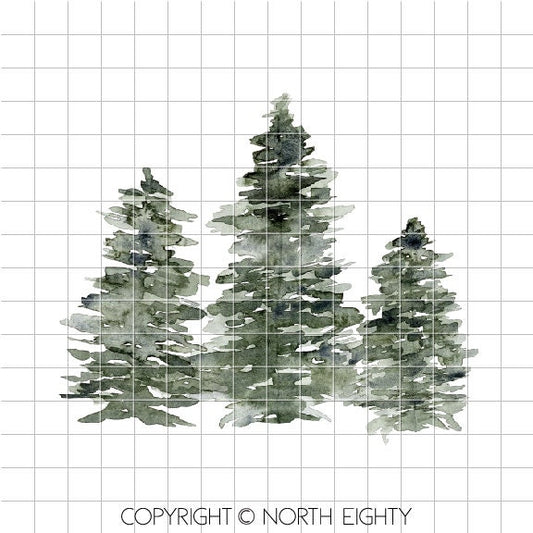 Winter Sublimation Designs - Trees Digital Download - PNG