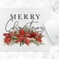 Christmas Sublimation Design Download - Poinsettia Waterslide png Download - Sublimation Design - Merry Christmas png