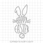 Happy Easter svg file - The Original - Clean Smooth Lines And Edges - Not A Poorly Traced Copy - Easter Bunny