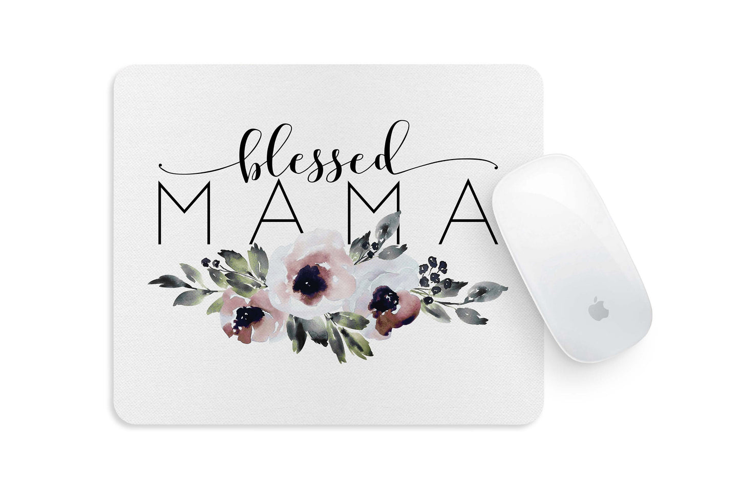 Blessed Mama Sublimation Design png - Mom Flower Digital Download - Floral Clip Art - Watercolor floral - Sublimation - Waterslide