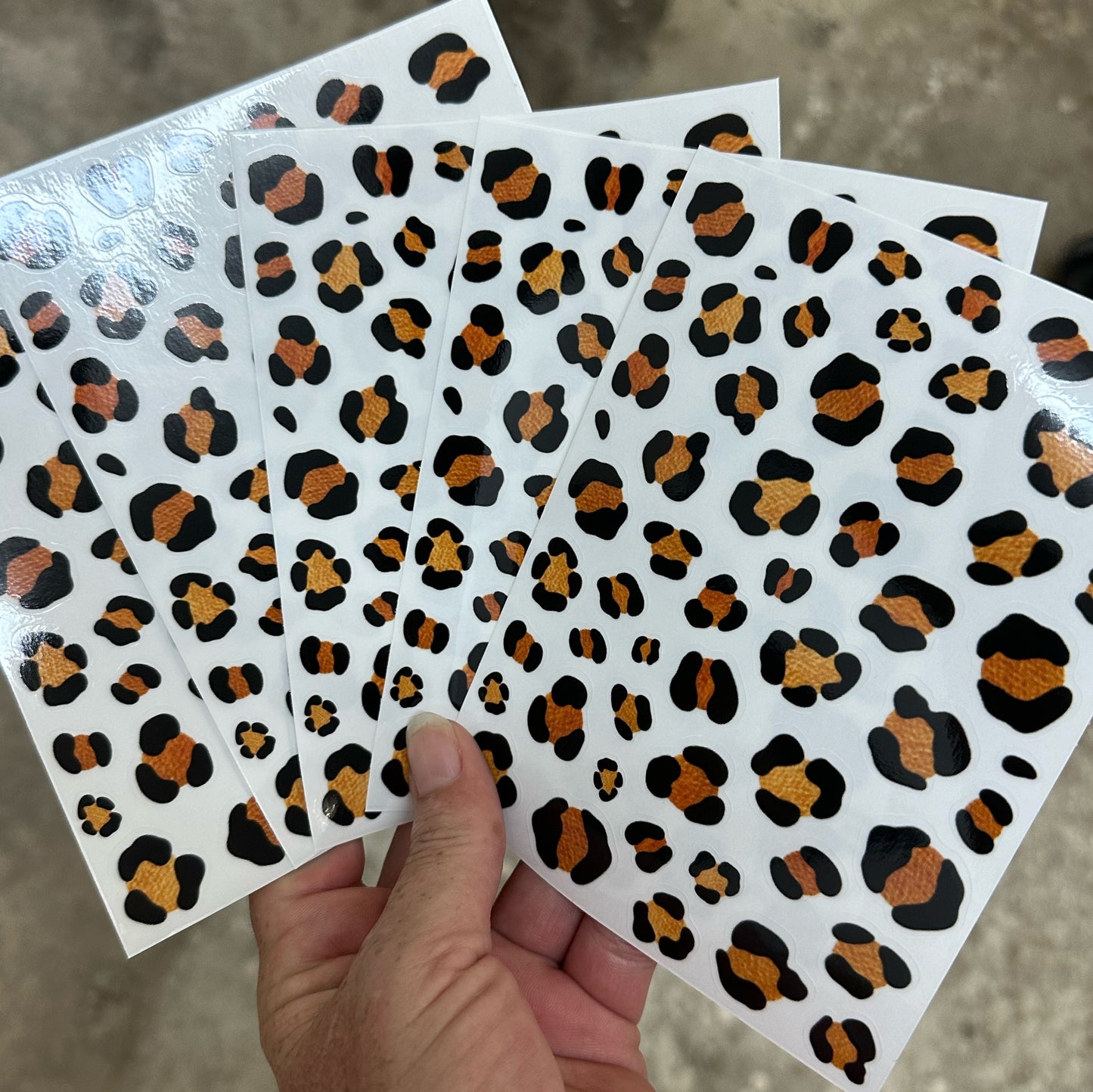 Leopard Spots Decals Sheet