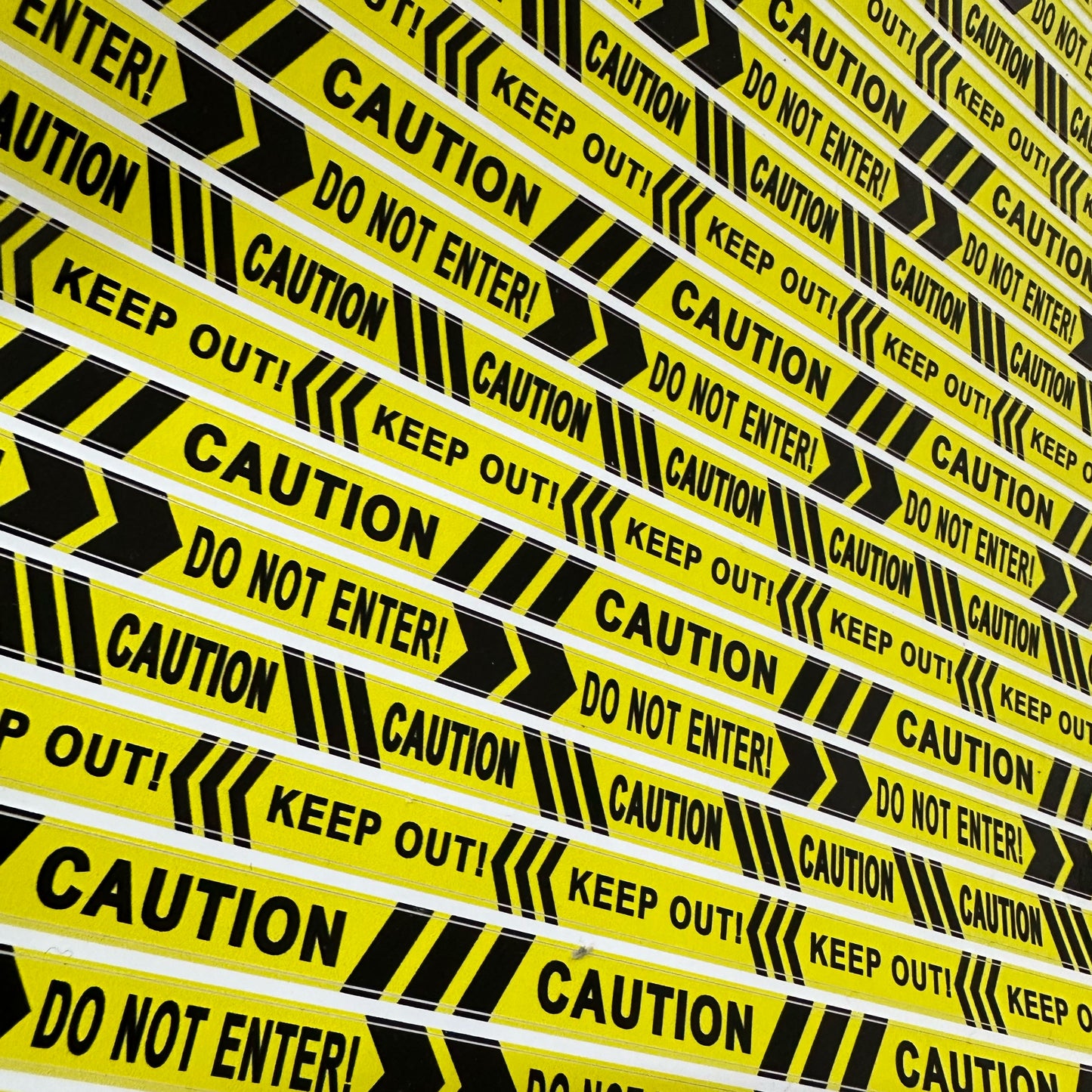 Caution Tape Decal Sheet