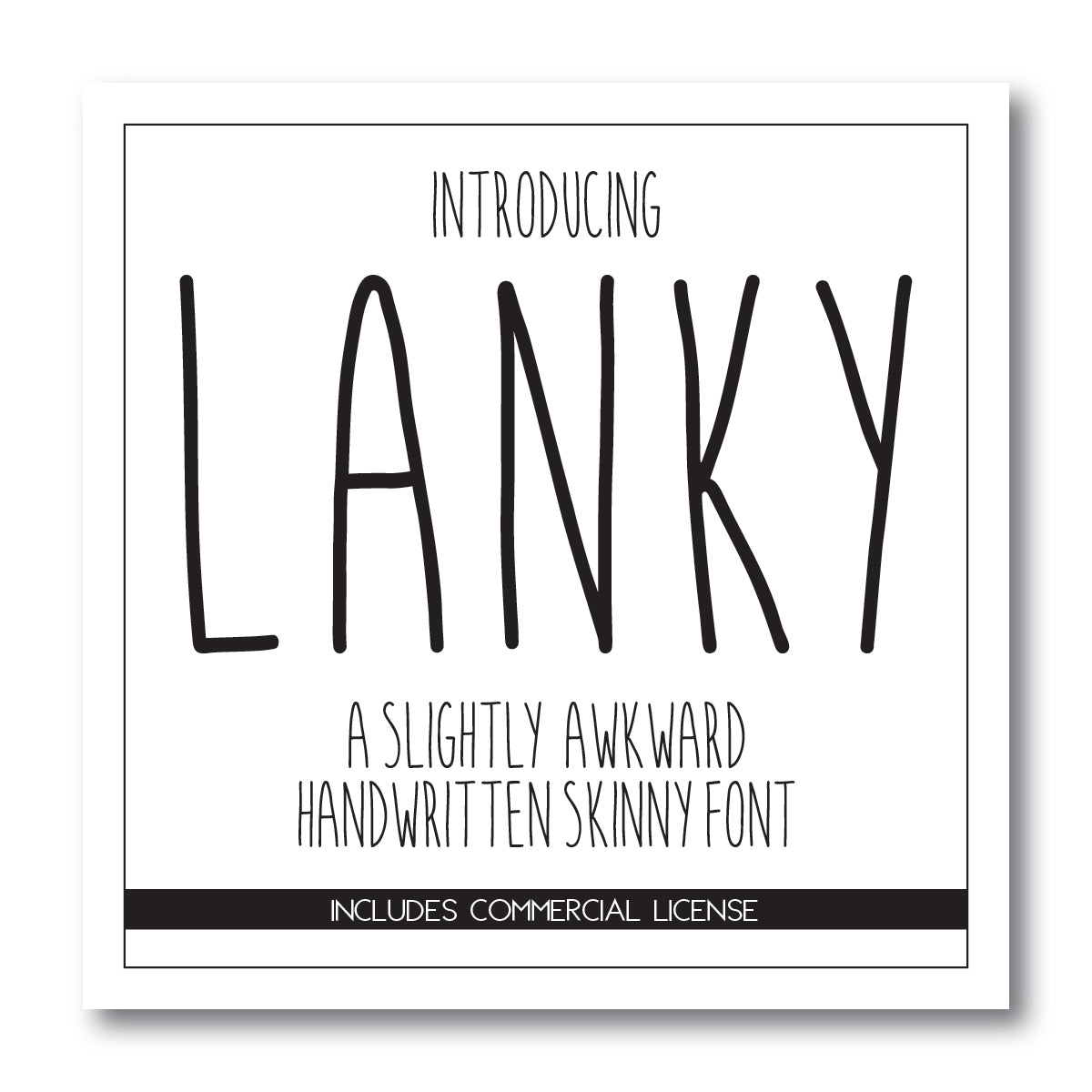 Lanky Font