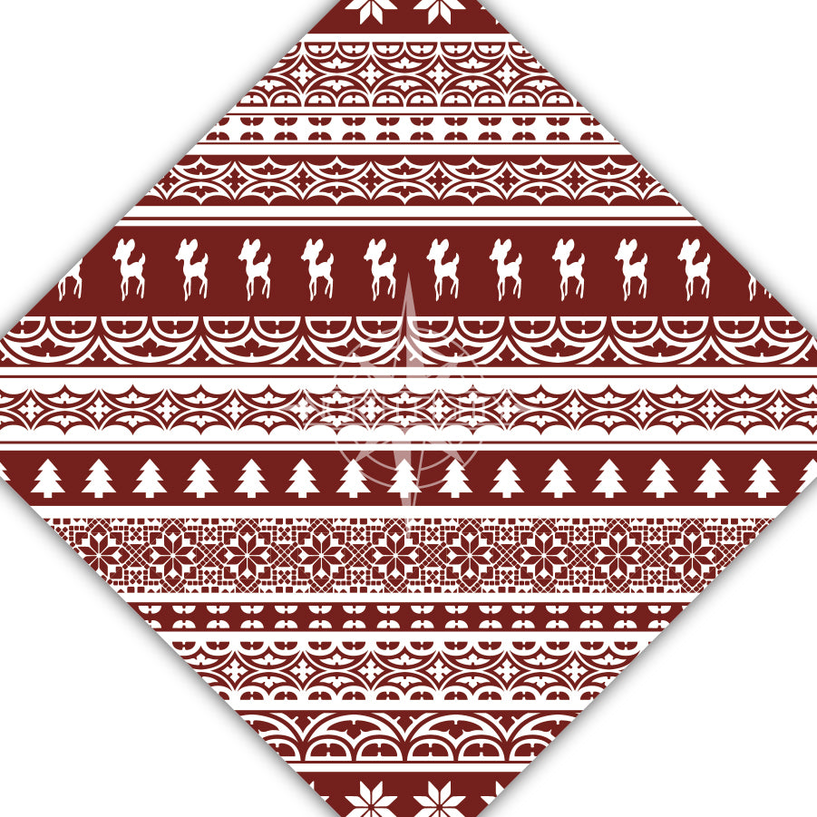 Red Scandinavian Christmas Sweater