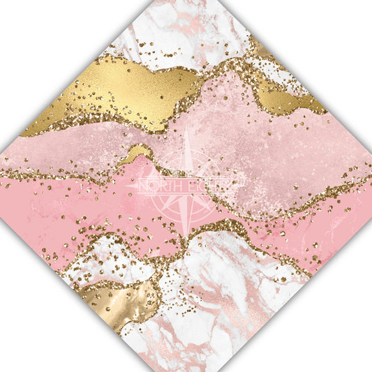 Pink and Gold Geode