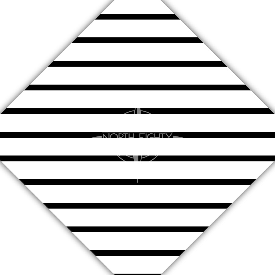 White and Black Wide Stripe