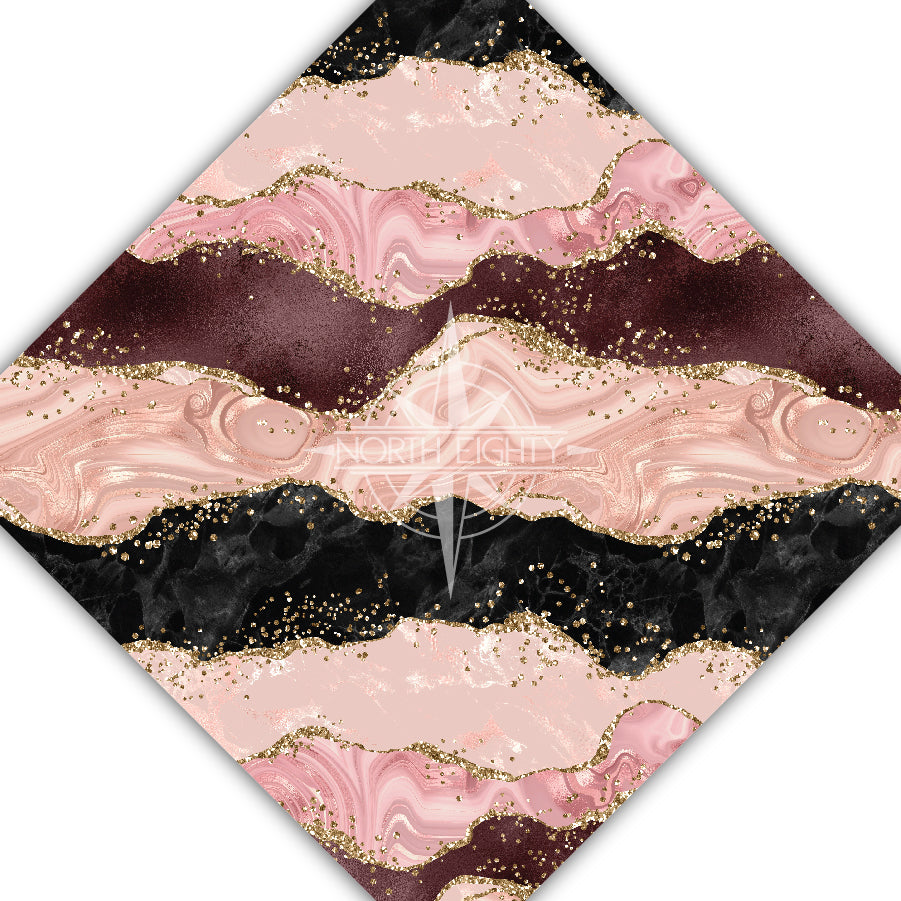 Pink and Black Geode