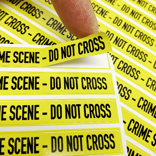 Crime Scene Tape Decal Sheet
