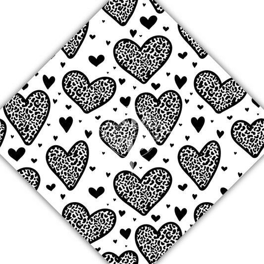 Black and White Hearts 2