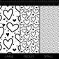 Black and White Hearts 3