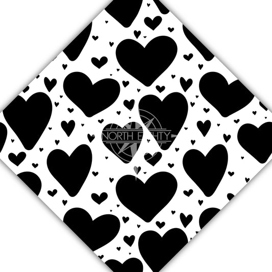 Black and White Hearts 4