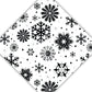 Black and White Snowflakes