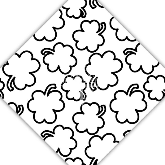 Black and White Clovers 1
