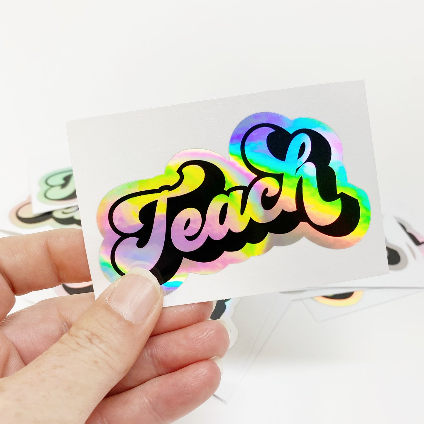 Teach Holographic Decal