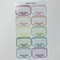 Pastel Composition Book Vinyl Decals Sheet
