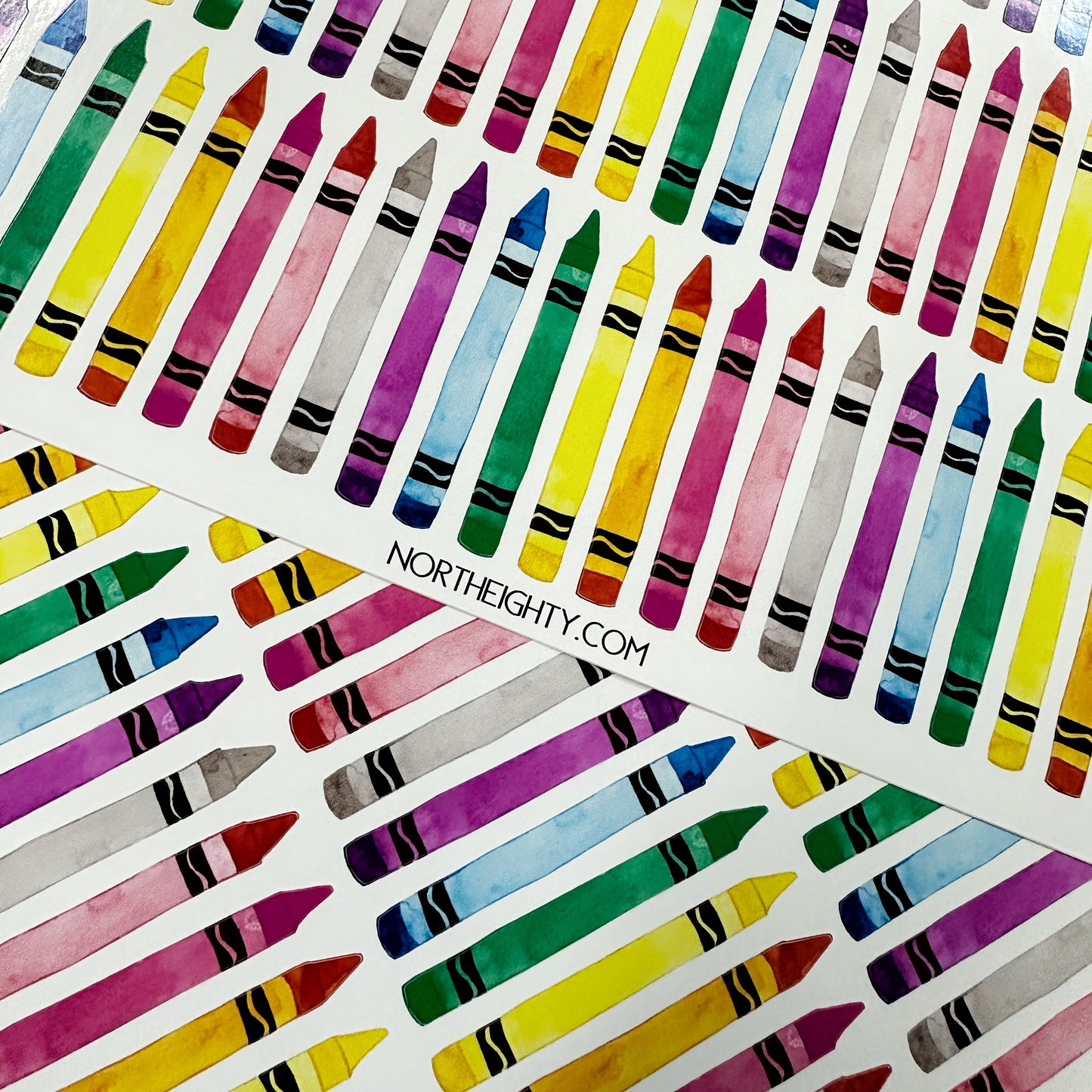 Crayons Decal Sheet