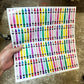Crayons Decal Sheet
