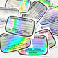Single Holographic Composition Book Decals