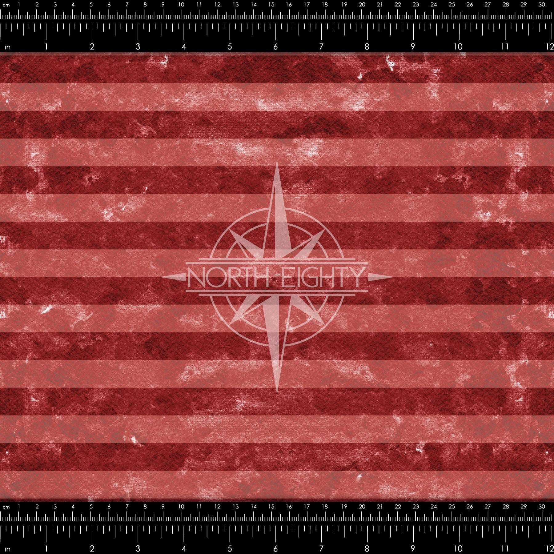 American Flag Patterned Vinyl - Red Watercolor With Wide White Stripes HTV - Printed Vinyl Sheet - Patriotic