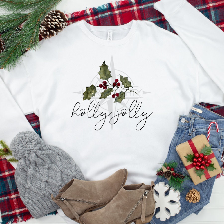 Holly Jolly Design Download - Holly Jolly Waterslide png Download - Holly Clip Art -  Sublimation Design - Christmas