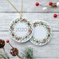 Christmas png - Wreath  Digital Download - Round Wreath Clip Art - Door Hanger Sublimation Design - Ornament png