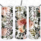 Skinny Tumbler png - 20 oz Sublimation Digital Download - Watercolor - Fall Flowers - Autumn