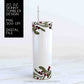 Christmas Tumbler png - 20 oz Skinny Sublimation Digital Download - Clip Art - Mistletoe - 20 oz Tumbler Download - Christmas