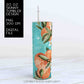Oranges - Tumbler sublimation png - 20 oz Sublimation Digital Download - Clip Art - Watercolor Oranges - Skinny Tumbler Design