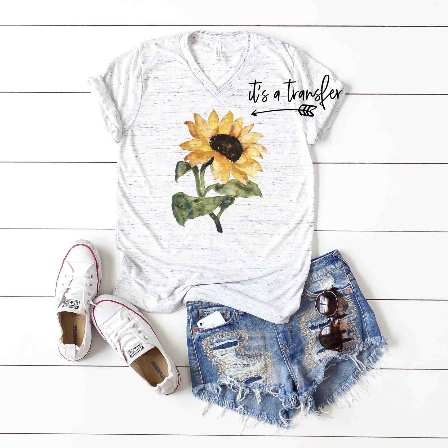 Sunflower Sublimation Transfer - Ready To Press - Sublimation Transfer  -  Floral Transfer - Ready To Press - Sunflower Sublimation Print