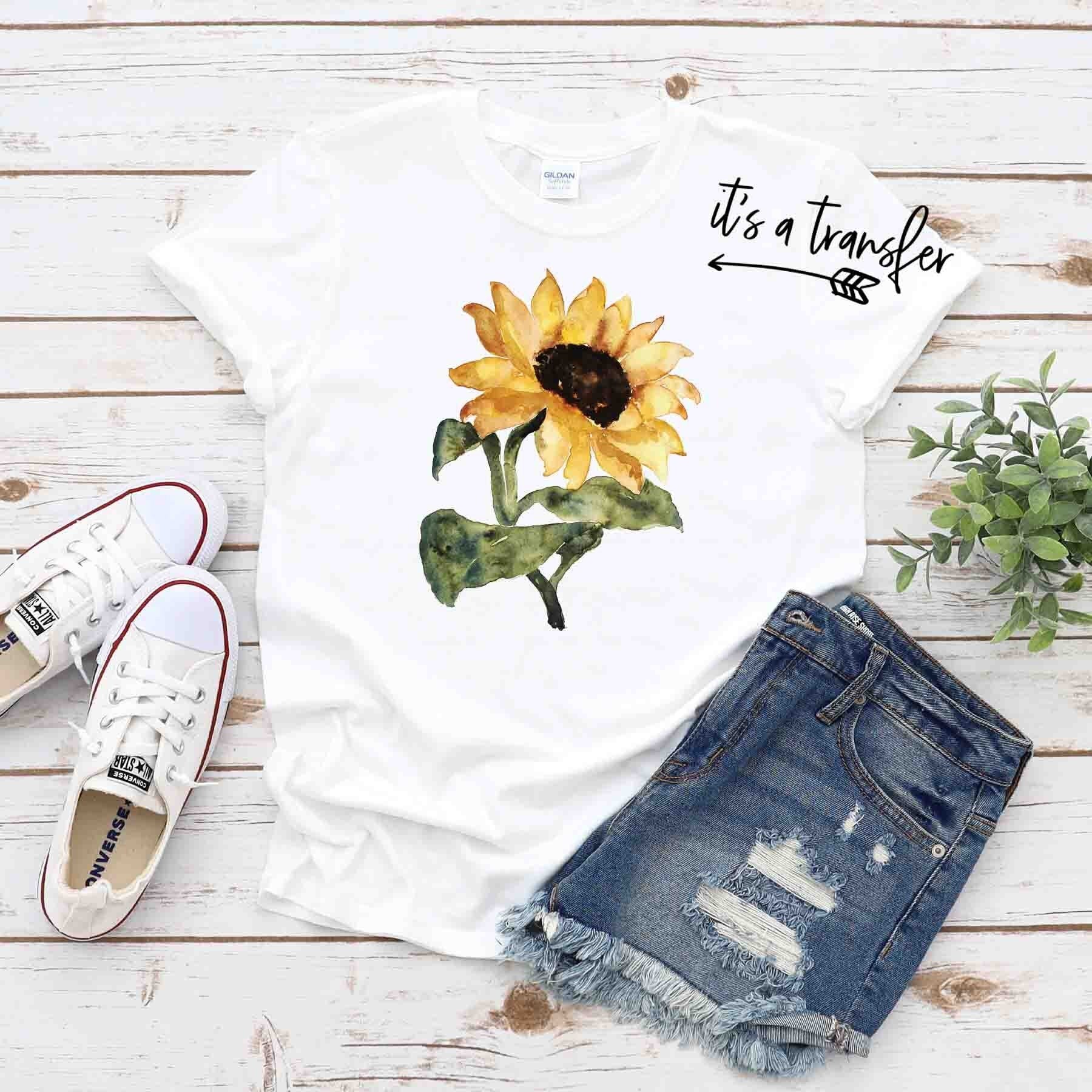 Sunflower Sublimation Transfer - Ready To Press - Sublimation Transfer  -  Floral Transfer - Ready To Press - Sunflower Sublimation Print
