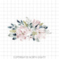 Floral Sublimation png - Flower Transfer Digital Download - Waterslide Clip Art - Watercolor Magnolia Sublimation