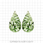 Sublimation Earring Design - Teardrop Earring Digital Download - Bundle - Watercolor - Leopard - Monstera - Geometric