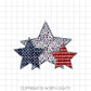 Stars Sublimation Design Download - America PNG - Patriotic Digital Download - Waterside Image - Transfer Design - 4th of July - Stars Trio
