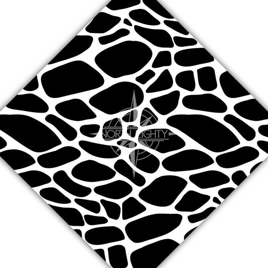 Vinyl - Black And White Vinyl - HTV - Heat Transfer Vinyl - Adhesive Vinyl - Sublimation - Flood Sheet - Paper - Black and White - Giraffe
