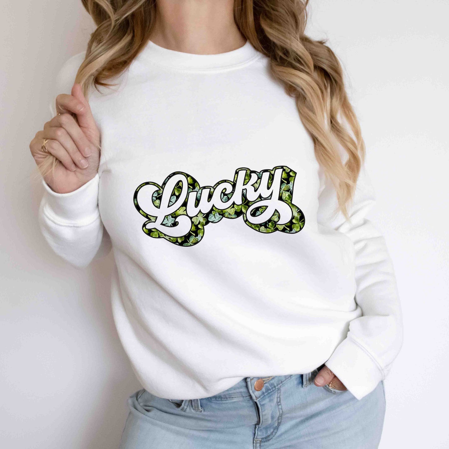 Lucky Sublimation png - St. Patrick's Day Digital Download - Retro Digital Download - Sublimation -  Clovers