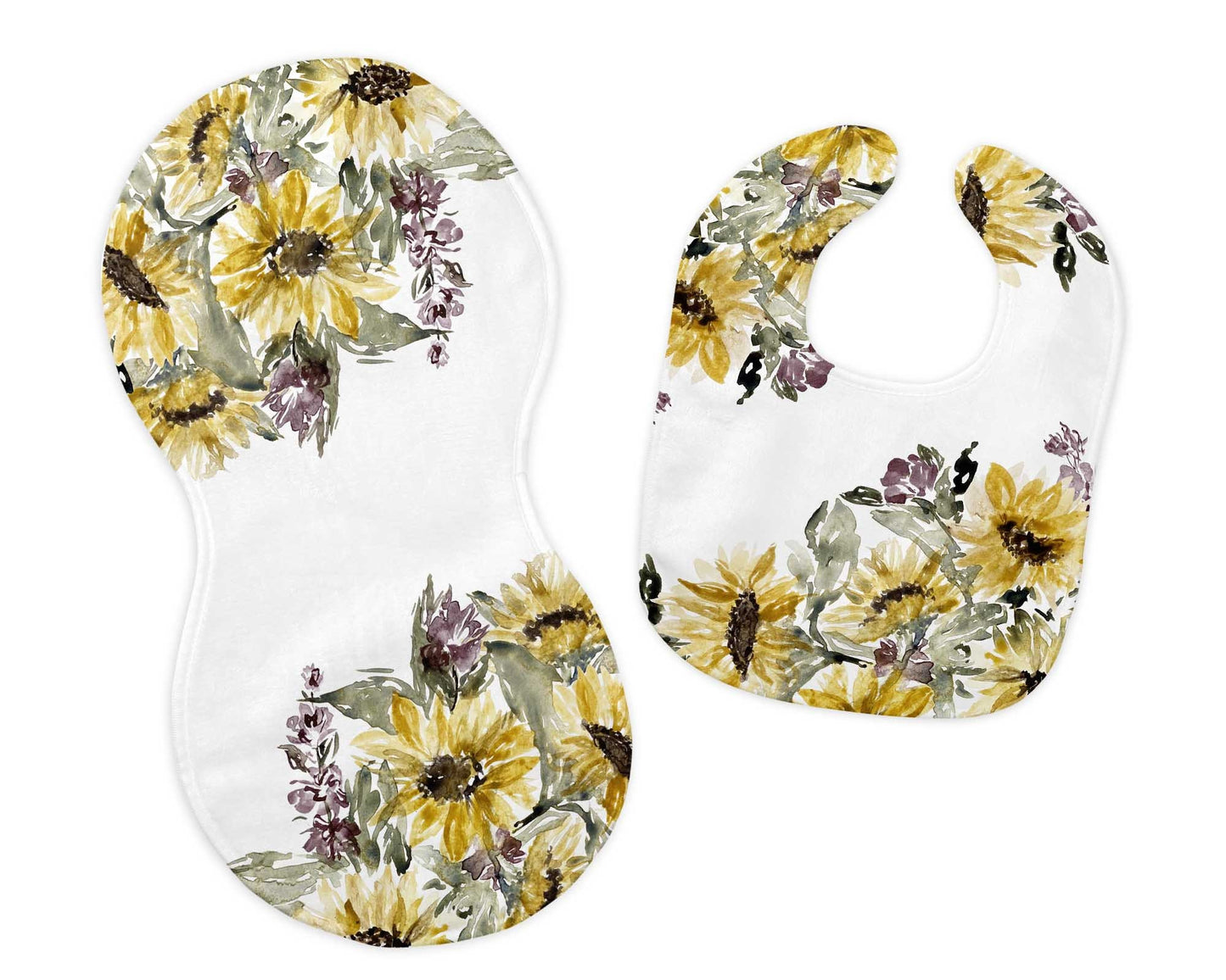 Baby Bib Sublimation Design, Sunflower Sublimation png, Baby Set png , Bib, Burp Cloth, Sippy Cup, Sublimation Digital Design
