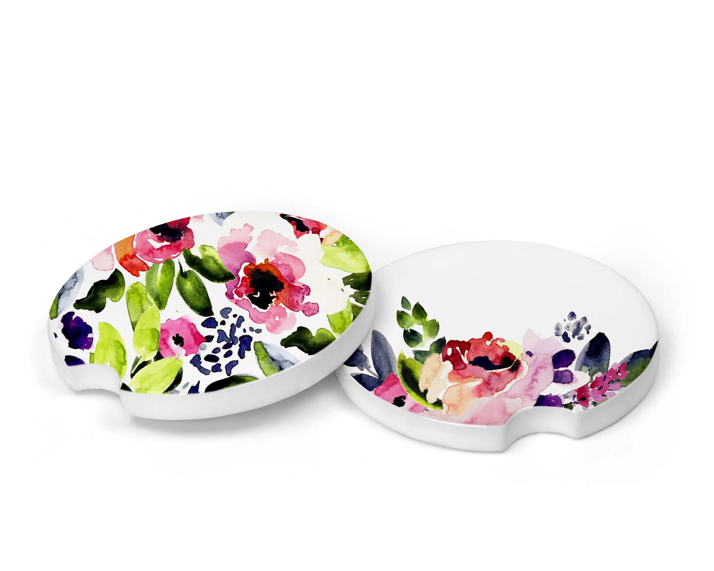 Car Coaster png - Coaster Digital Download - Watercolor Floral - Flowers - Coaster Sublimation Design