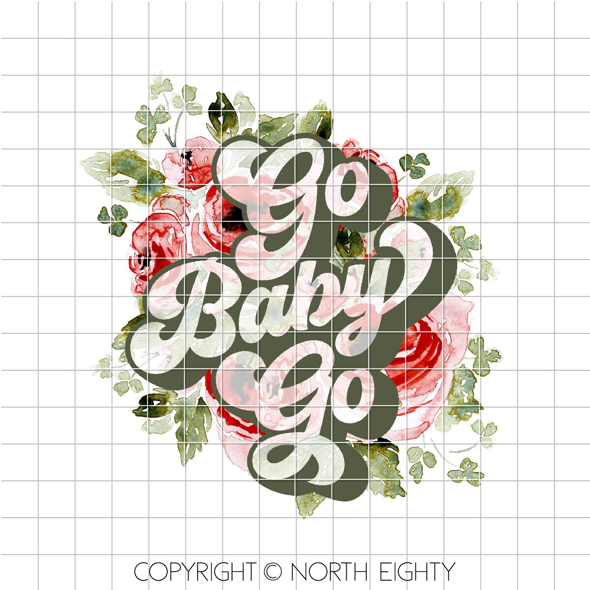 Derby png - Kentucky Derby - Roses - Watercolor floral - Sublimation - Waterslide - Derby Design - Horse Racing - Derby - Go Baby Go