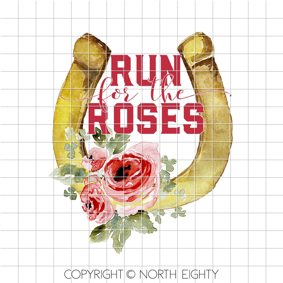 Derby png - Kentucky Derby - Roses - Watercolor floral - Sublimation - Waterslide - Derby Design - Horse Racing - Derby - Run For The Roses