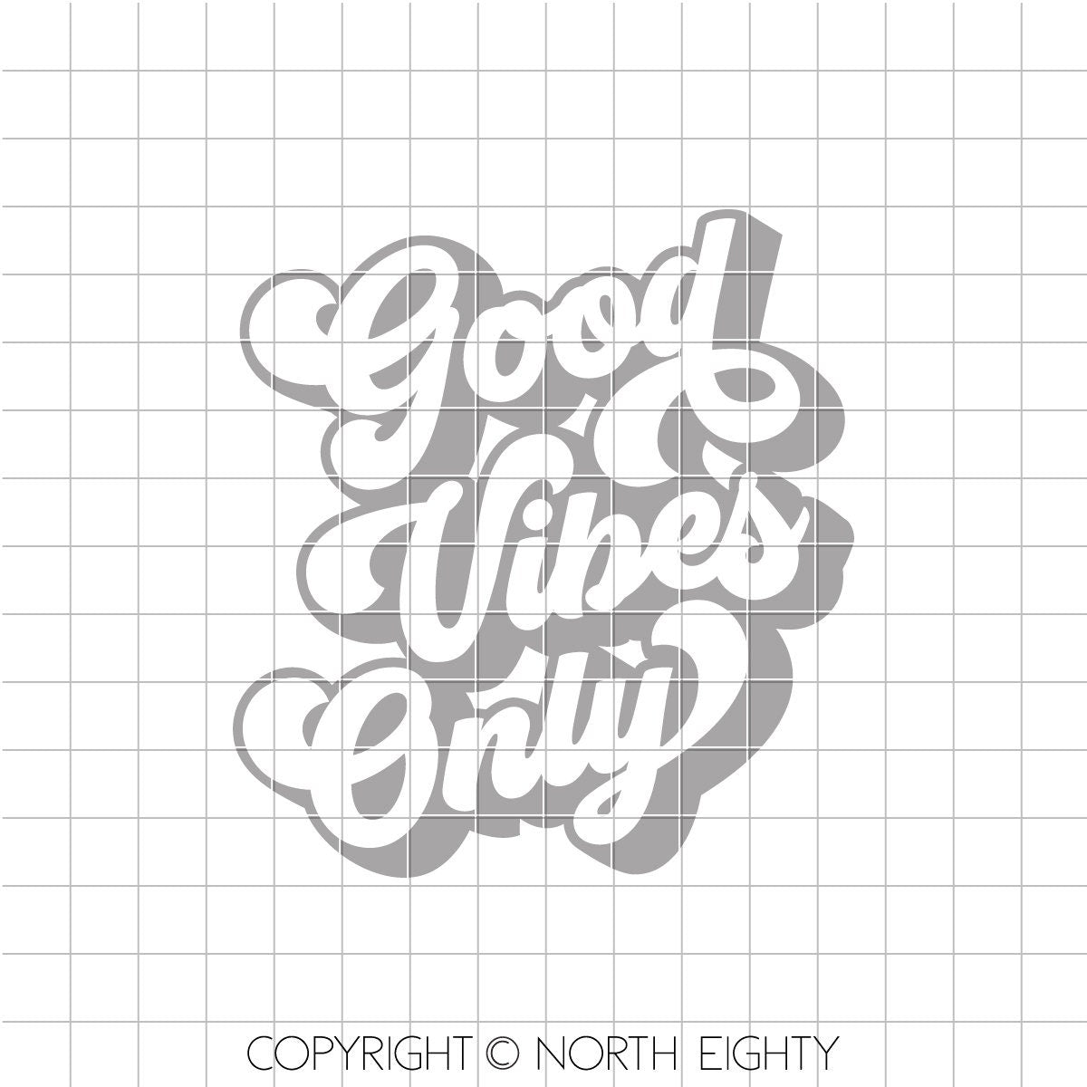 Good Vibes svg - Good Vibes Only - cut file - dxf - svg - Retro